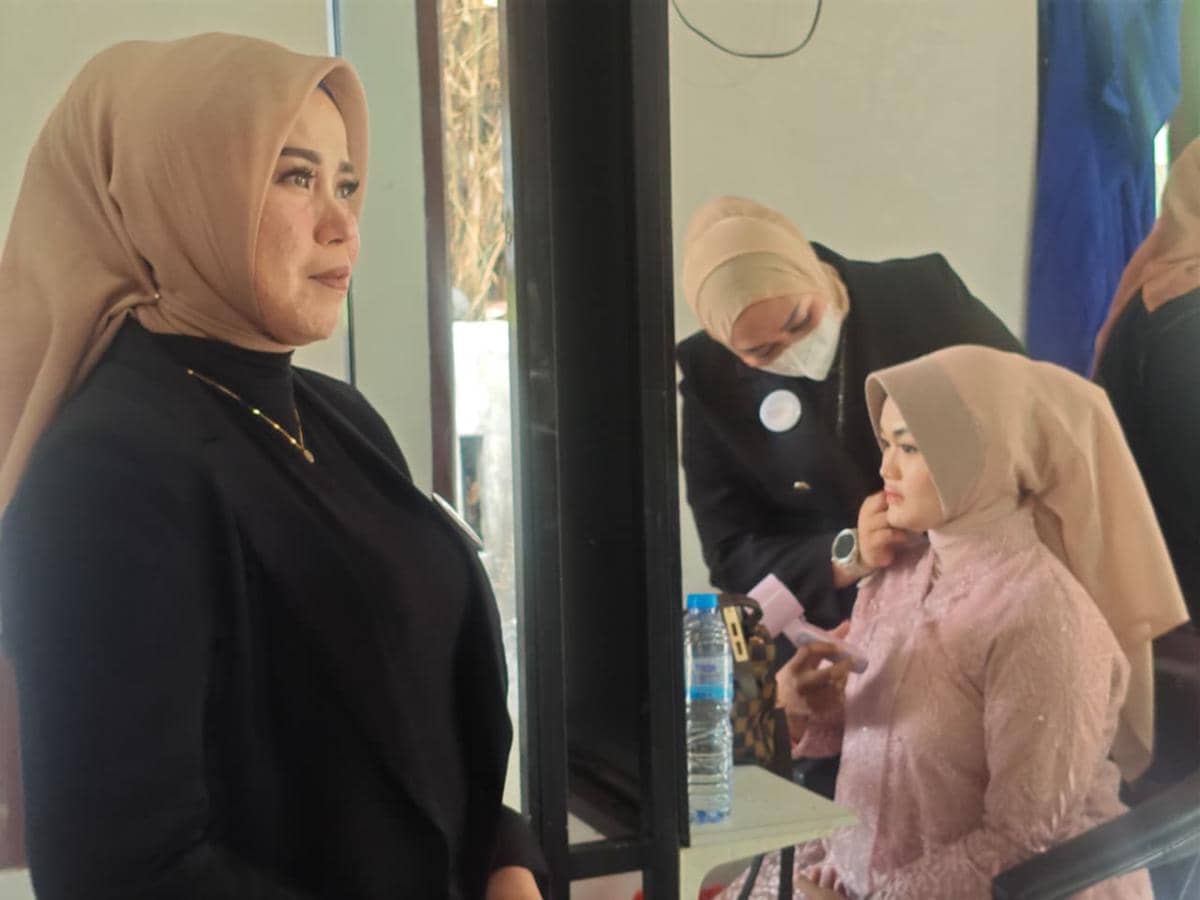 Amsiyah, MUA dan Trainer BFBL Tangerang pada acara Beauty For a Better Life Media Visit di BFBL Training Centre, Kecamatan Kemiri, Tangerang