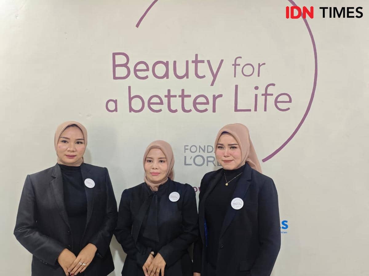 Amsiyah, MUA dan Trainer BFBL Tangerang pada acara Beauty For a Better Life Media Visit di BFBL Training Centre, Kecamatan Kemiri, Tangerang