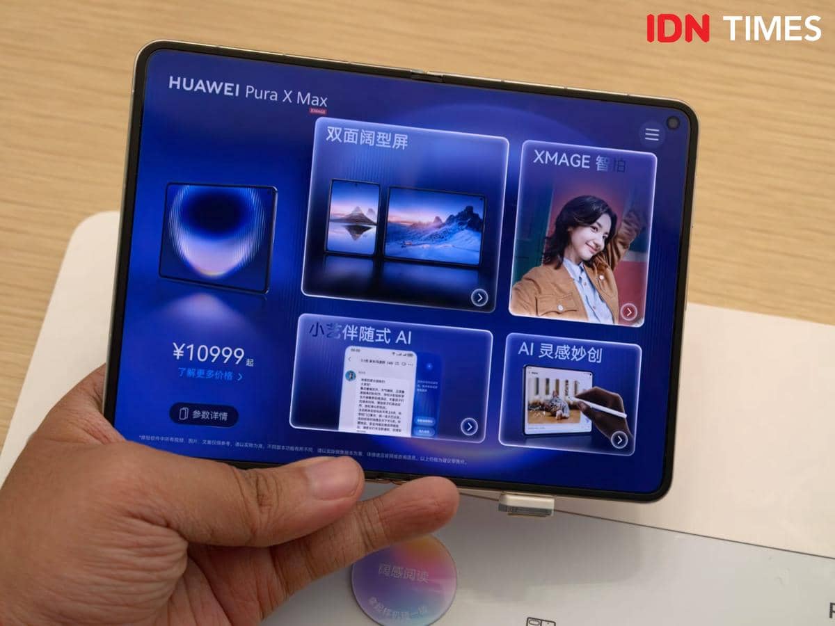 Genggaman bodi dan modul kamera HUAWEI Pura X Max
