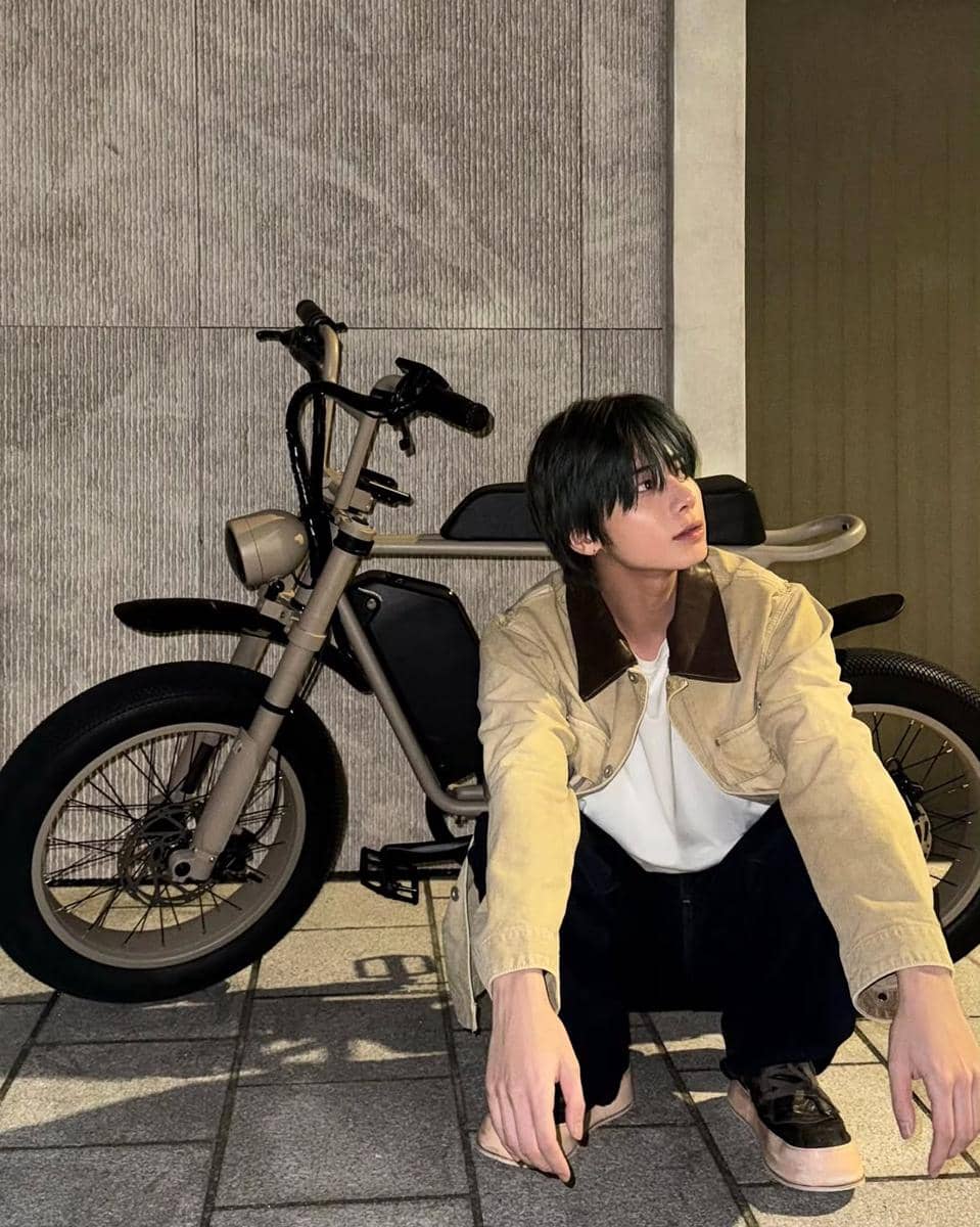 mix and match outfit night ride ala Taehyun TXT