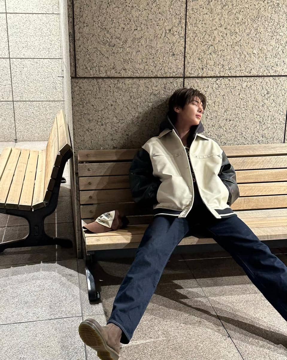 kombinasi outfit night ride ala Taehyun TXT
