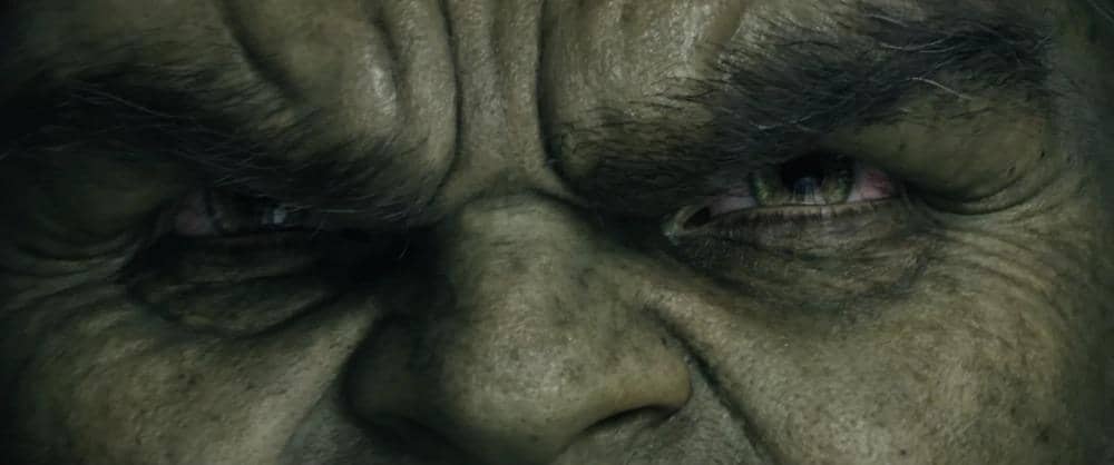 Hulk tampil dalam film Spider-Man: Brand New Day produksi Marvel Studios dengan sosok berotot berwarna hijau.