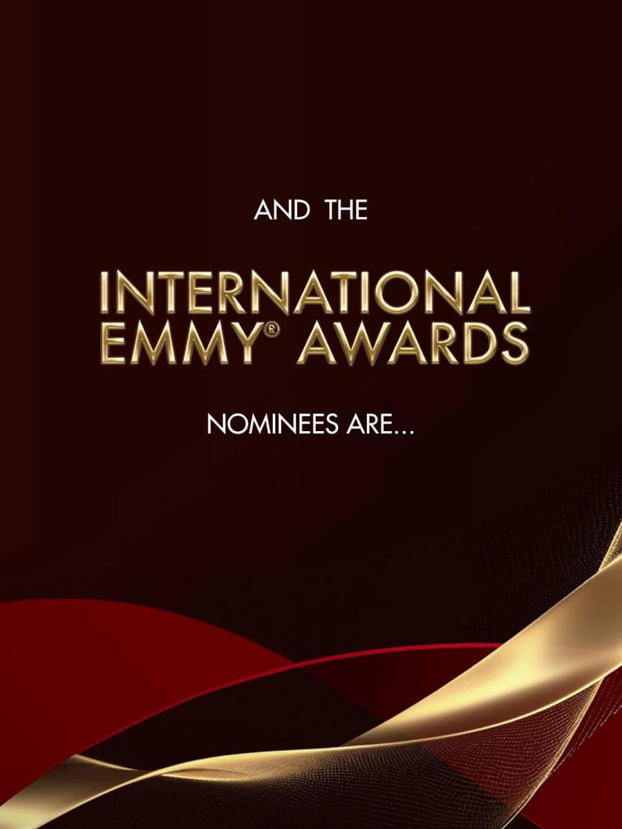 Tulisan International Emmy Awards 2026 sebagai materi promosi penghargaan televisi internasional di Instagram.