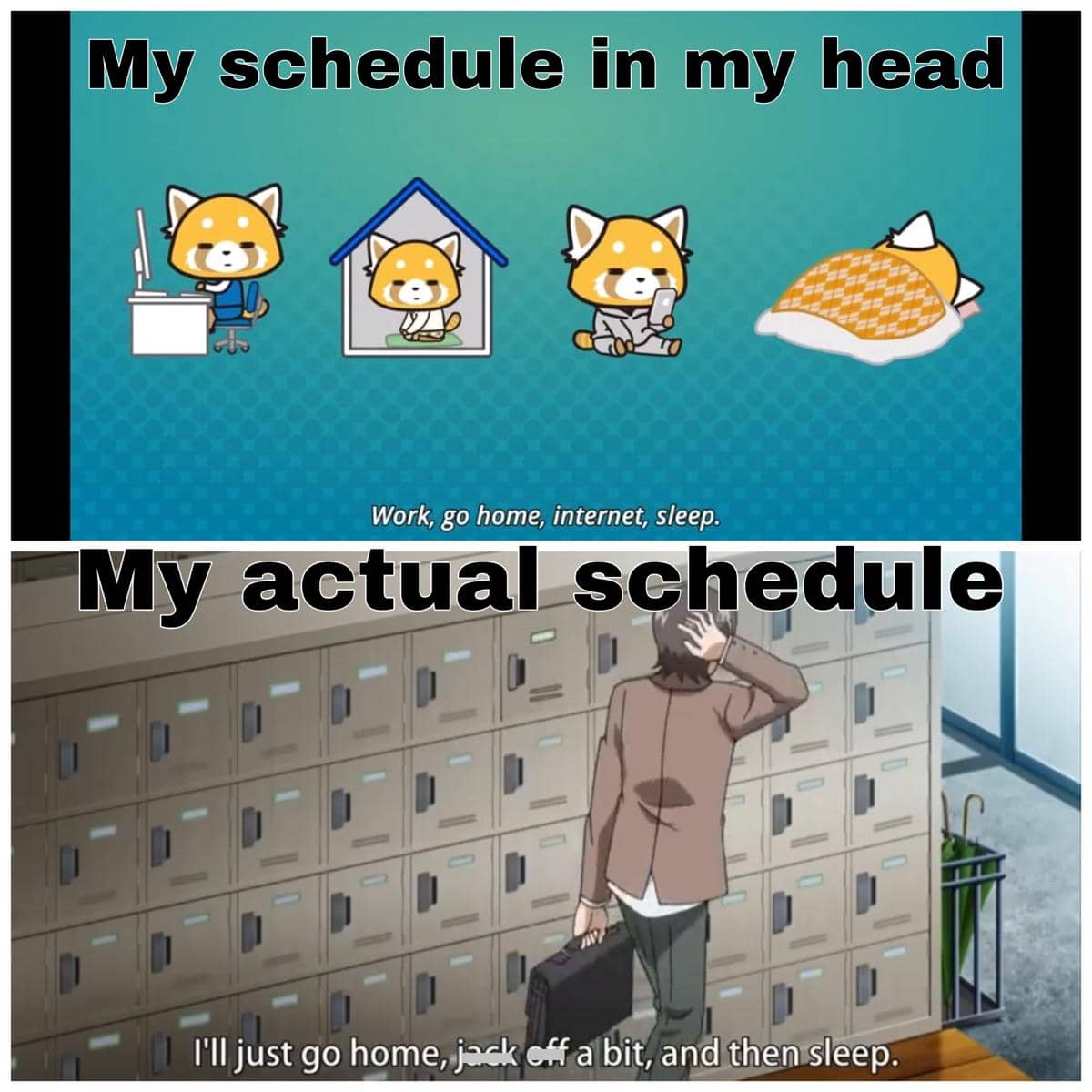 meme anime tentang penyesalan