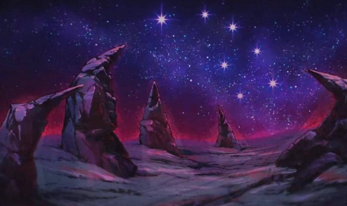 Ilustrasi Devil Palm sebagai tempat keramat di dunia Steel Ball Run yang didokumentasikan oleh Warner Bros Japan.