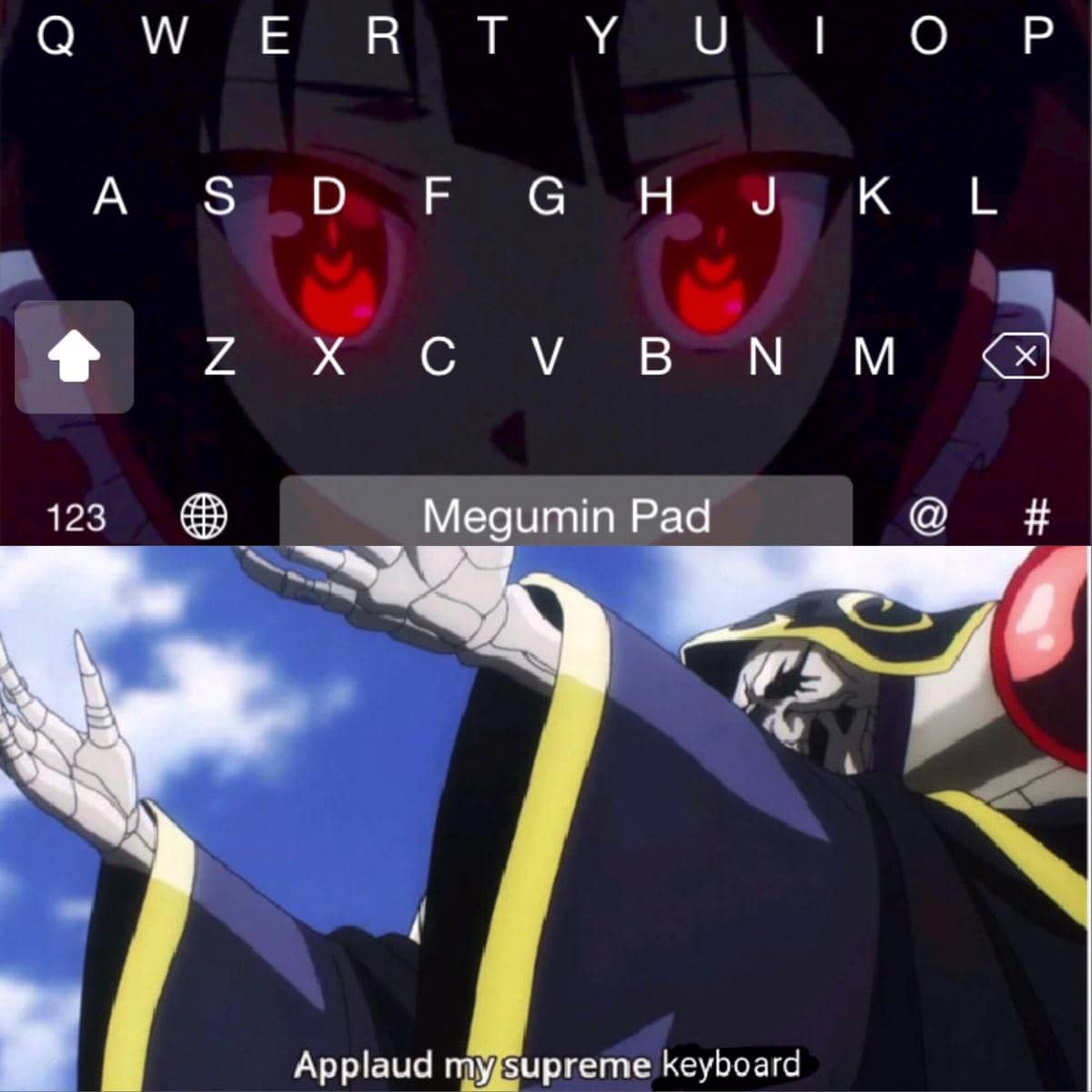 meme anime tentang keyboard