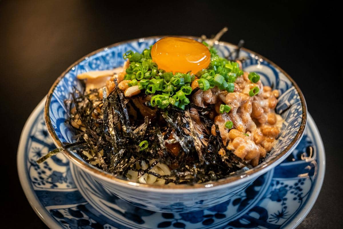 Resep Hippari Udon, Udon Jepang dengan Natto dan Ikan Makarel