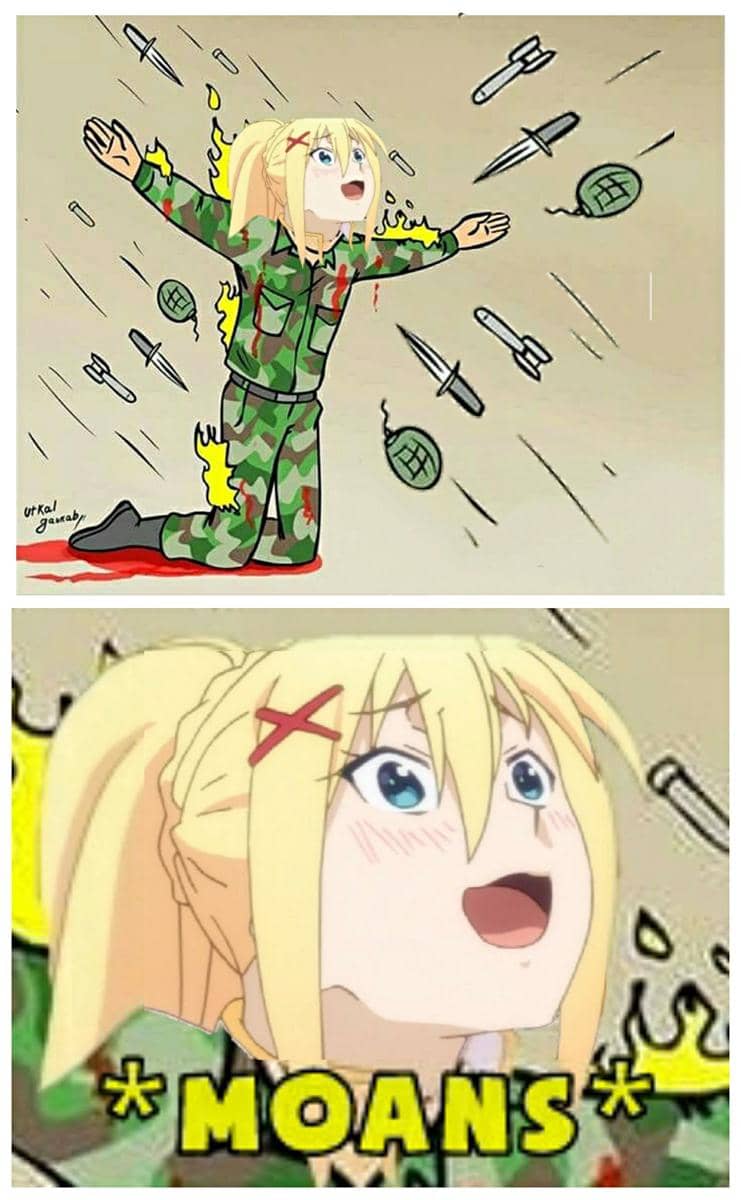 meme anime tentang teriakan