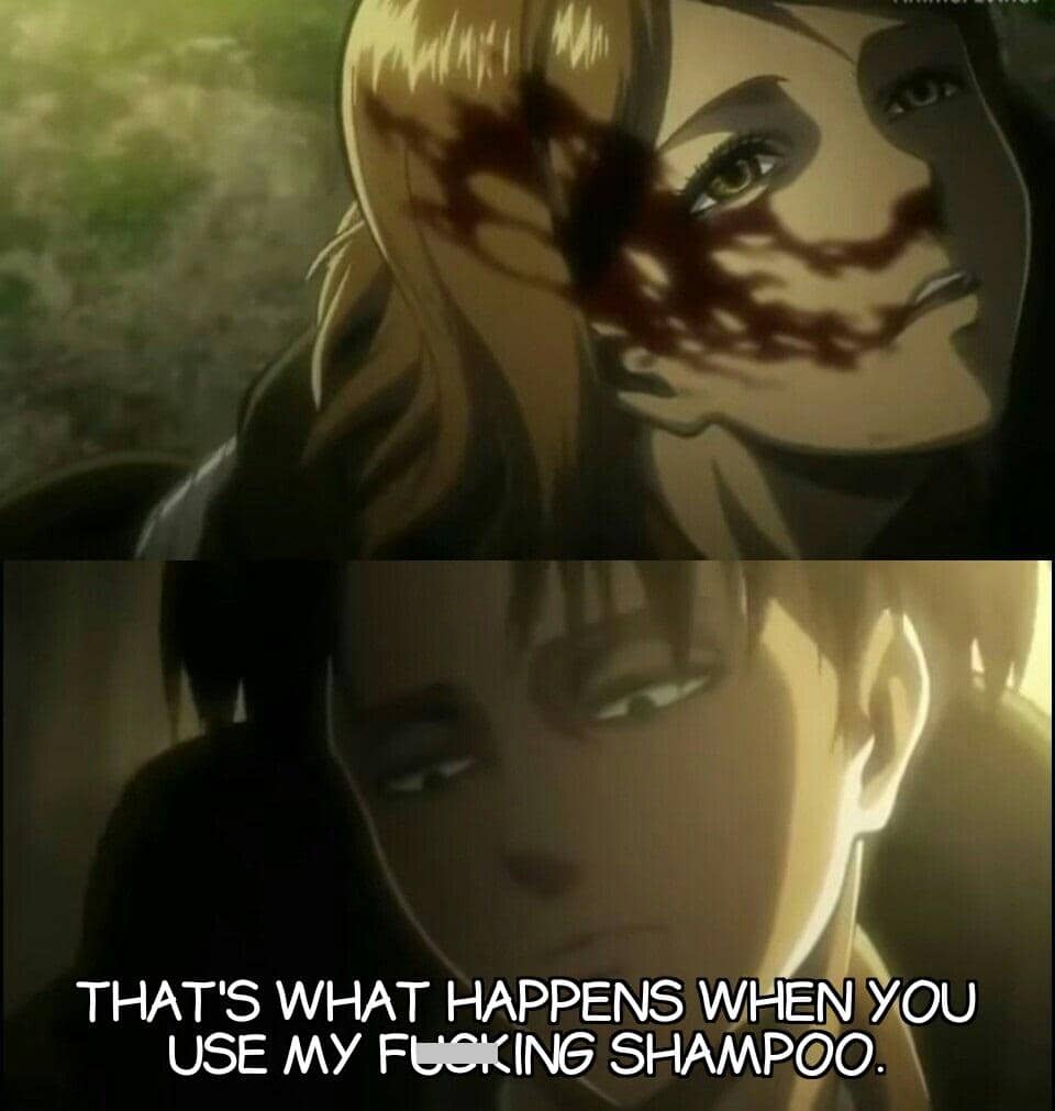 meme anime tentang penyesalan