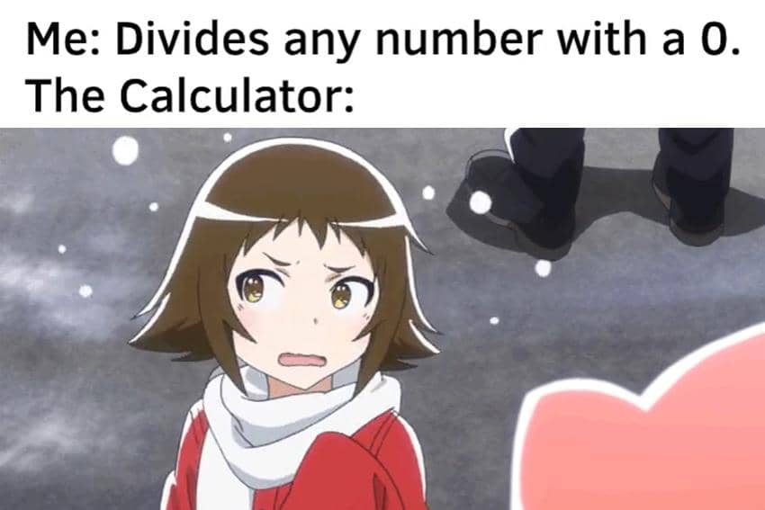 8 Meme Anime tentang Kalkulator, kok Bisa Akses Telepon?