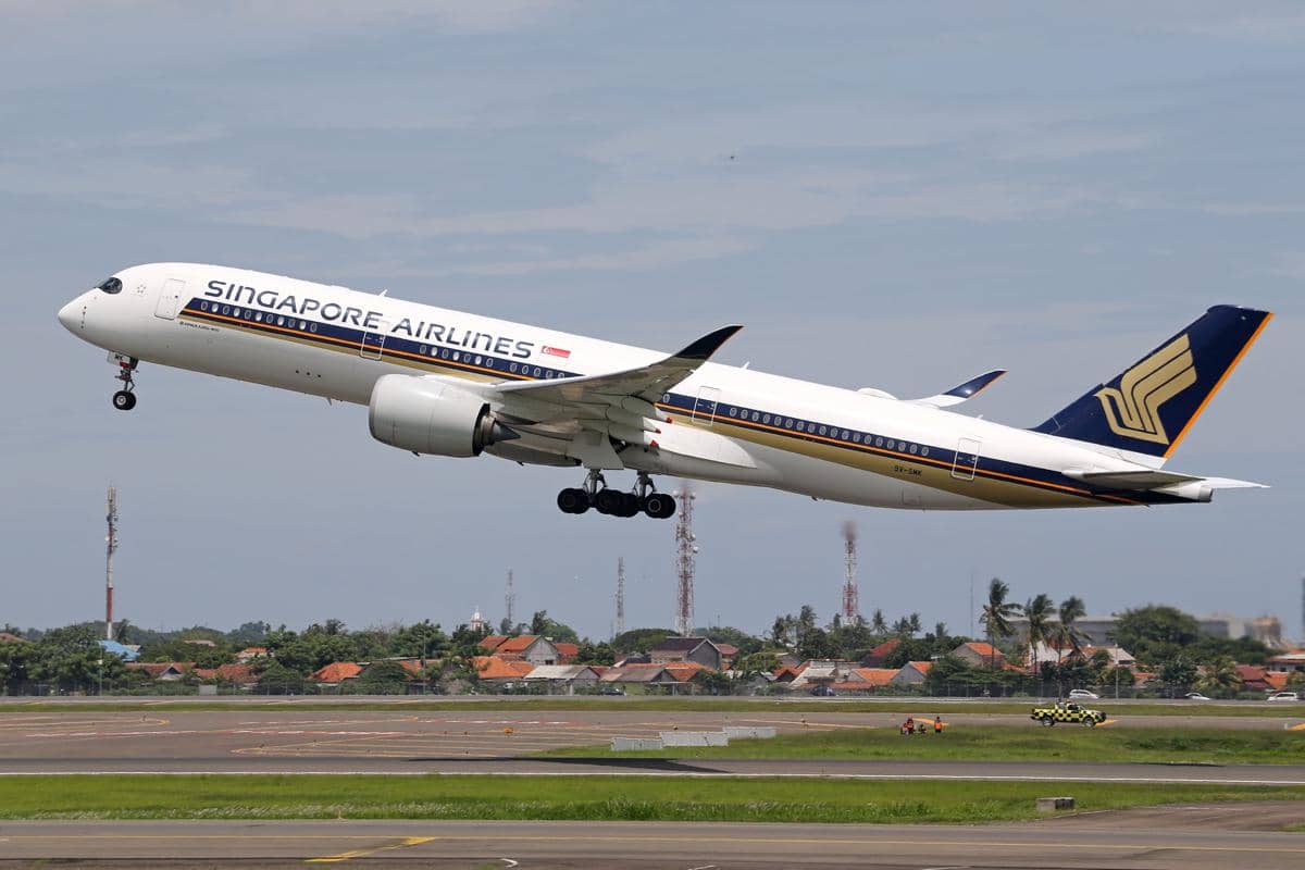 Potret pesawat Singapore Airlines