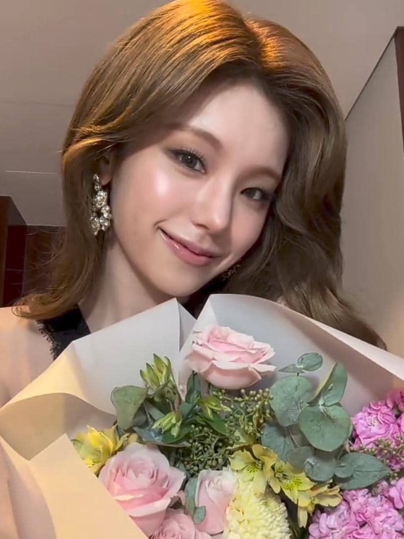 Potret Yeji, anggota grup K-pop ITZY, dalam unggahan dari akun Instagram @yezyizhere yang tercantum pada keterangan.