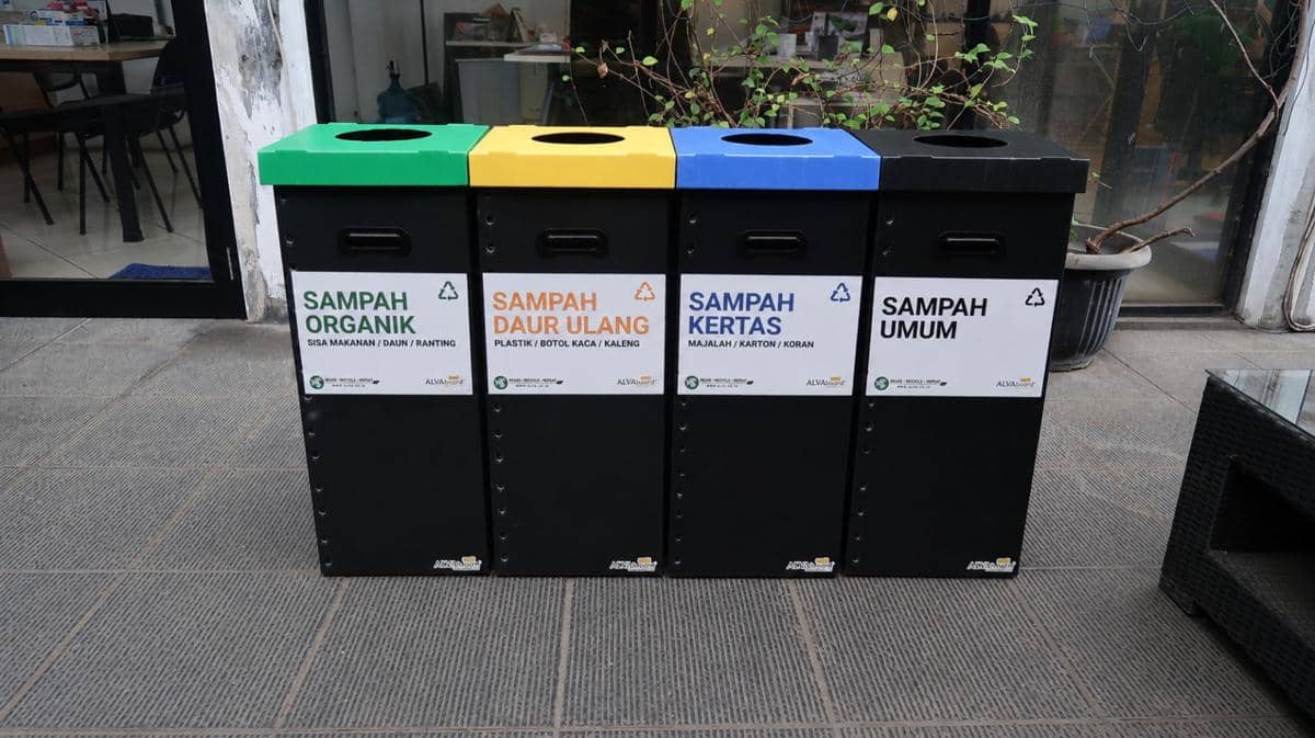 Alvaboard Kembangkan Eco Bin Permudah Pemilahan Sampah