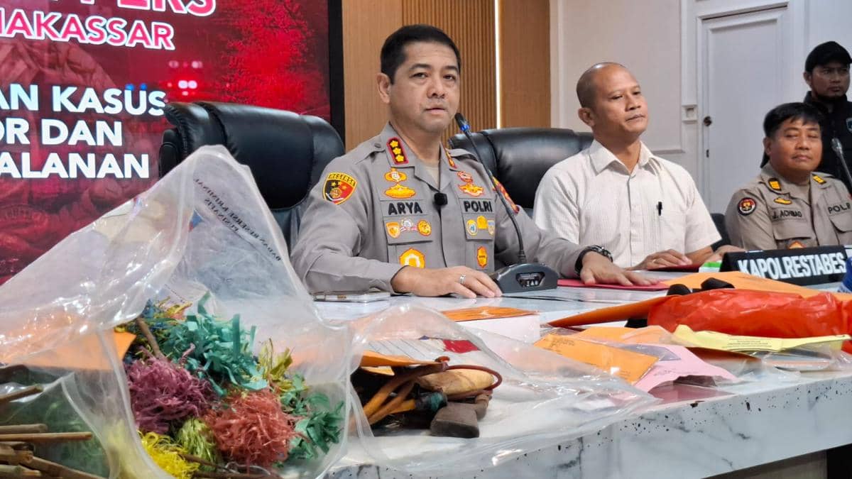 Polisi Bongkar Modus Geng Motor Makassar Janjian Tawuran via TikTok