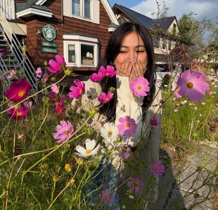 Tyna Dwi Jayanti liburan akhir musim panas di Niseko, Jepang