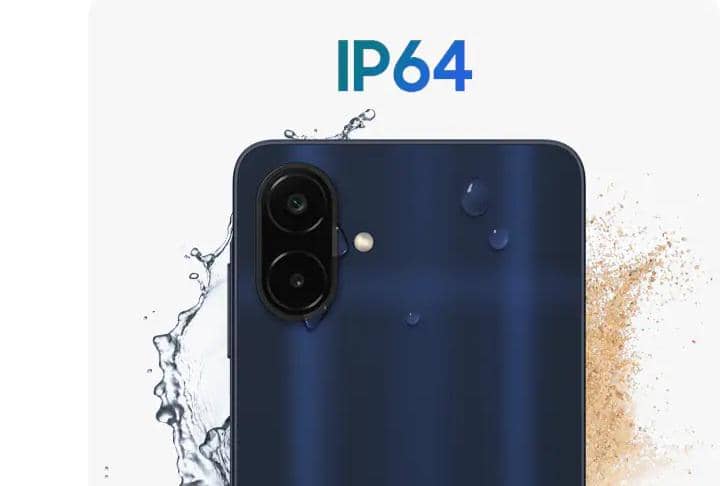 ilustrasi Samsung Galaxy A08 yang tahan air 