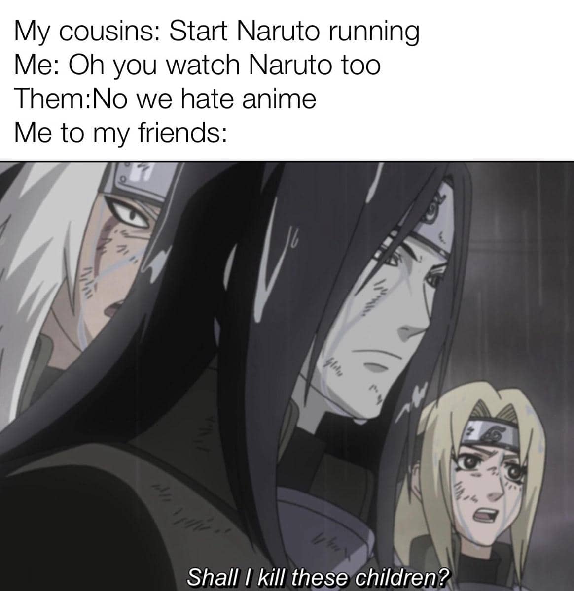 meme Naruto tentang sepupu