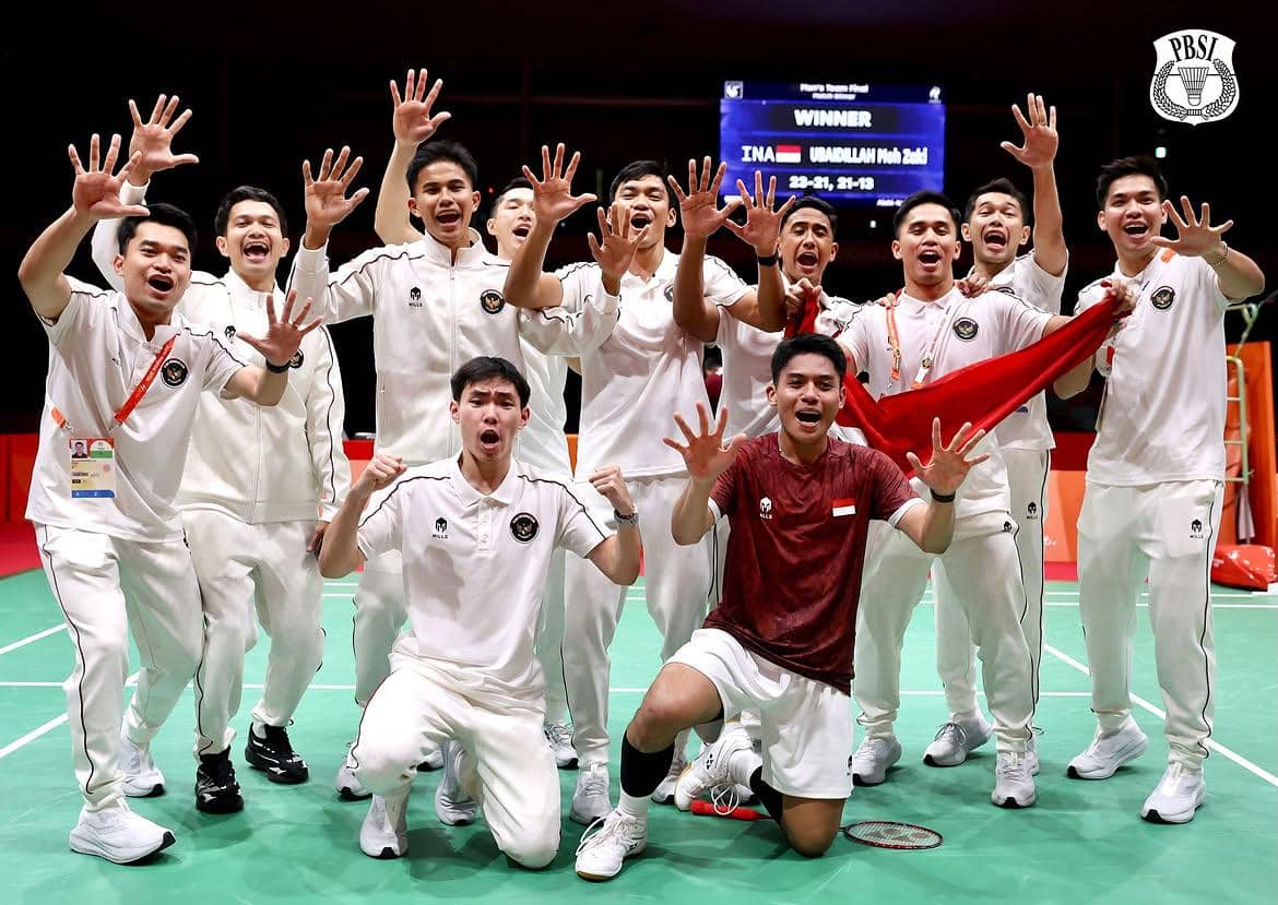 Kode Rolex Tim Bulu Tangkis Indonesia ke Prabowo Usai Raih Emas Asian Games
