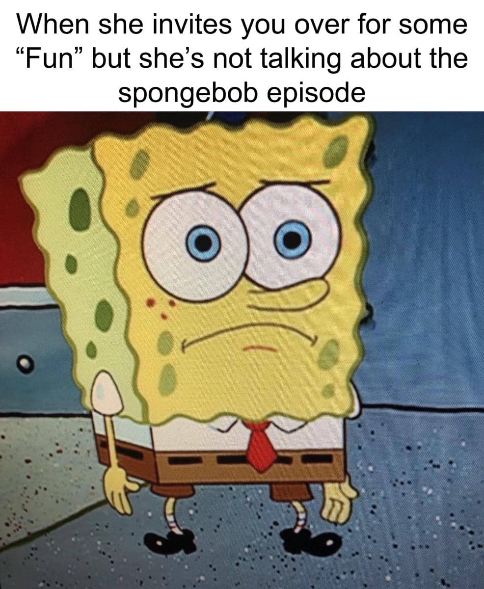 meme SpongeBob tentang kekecewaan