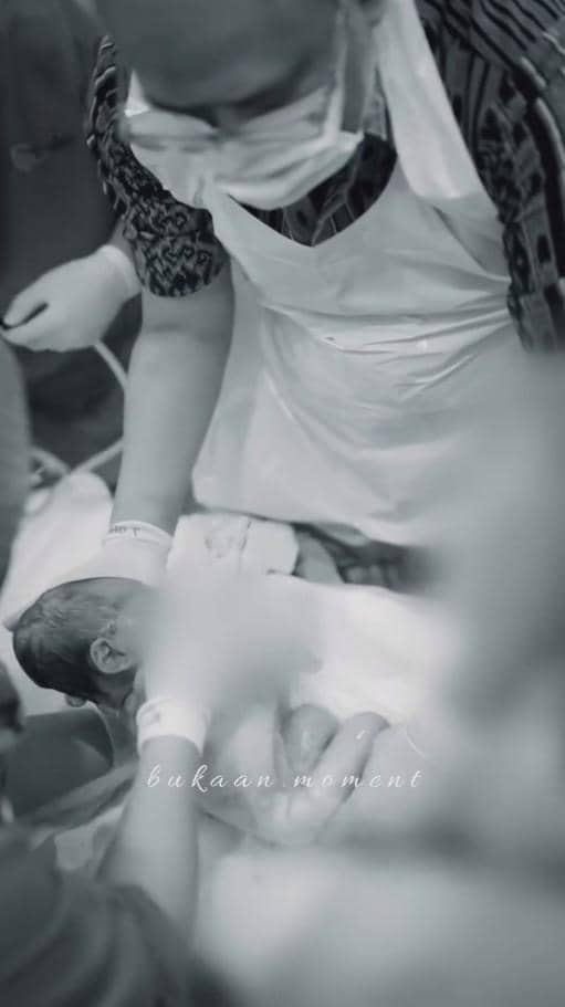 Unggahan Instagram Adhisty Zara tentang kelahiran anak pertamanya yang dibagikan kepada para pengikutnya.