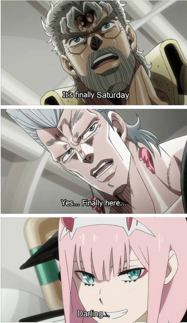 meme anime tentang Sabtu