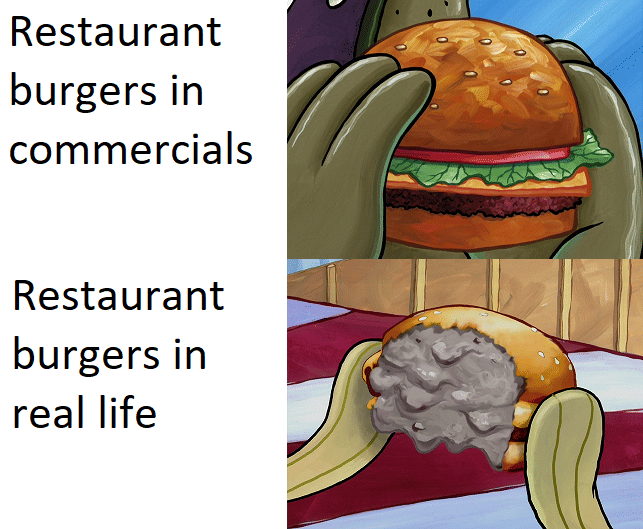 meme SpongeBob tentang kekecewaan