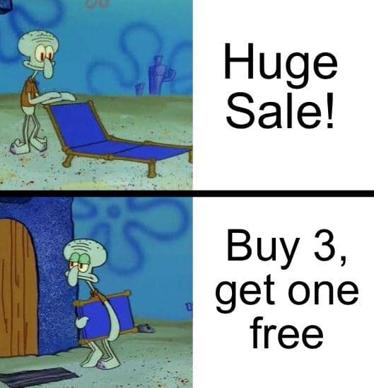 meme SpongeBob tentang kekecewaan