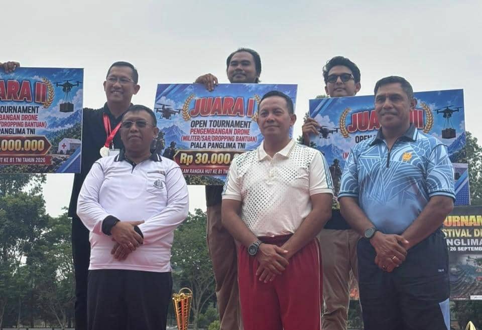 Drone Berbasis AI Bawa Kemenhut Juara I Piala Panglima TNI 2026