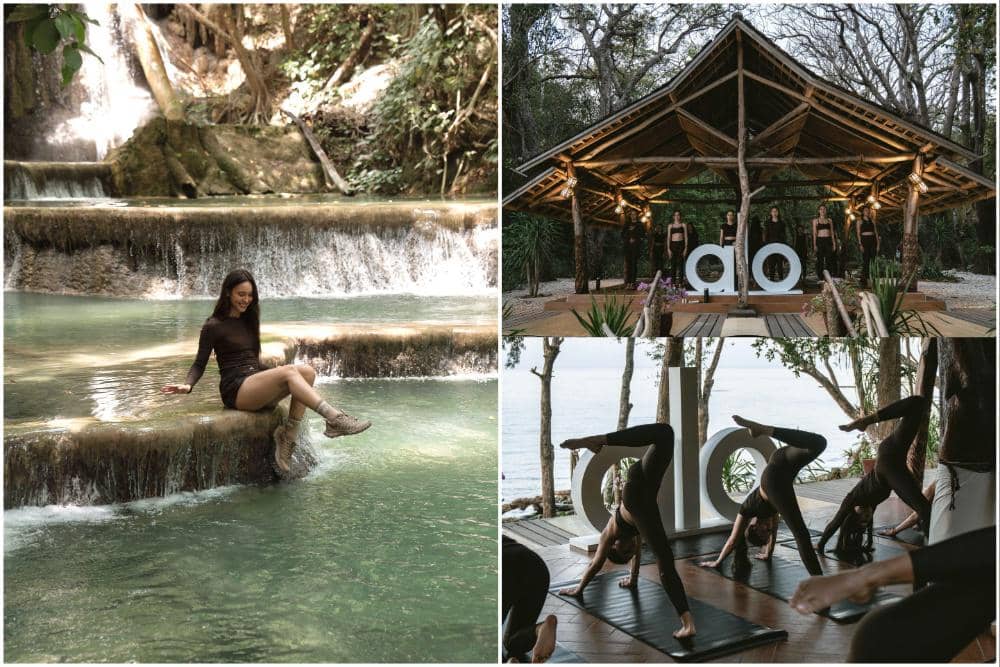 Yasmin Napper Liburan di Pulau Moyo, NTB, Yoga di Tengah Hutan!
