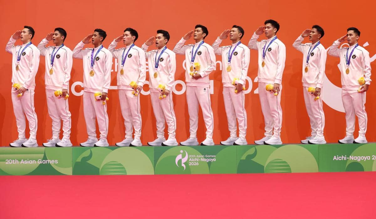 Tim beregu putra Indonesia memenuhi target dengan meraih medali emas dari Asian Games 2026 Aichi-Nagoya (dok.PP PBSI)