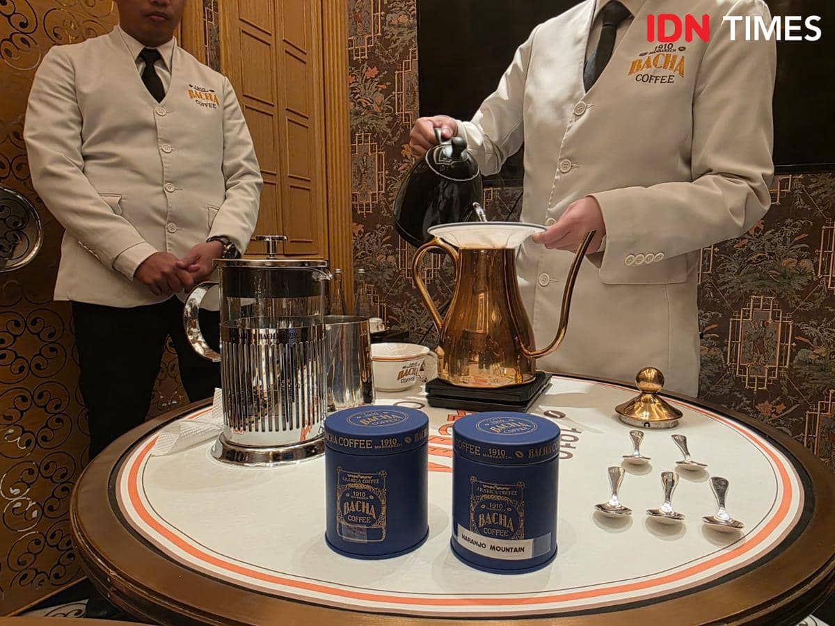 Testing kopi Kosta Rika dari Bacha Coffee di Plaza Senayan. 25 September 2026