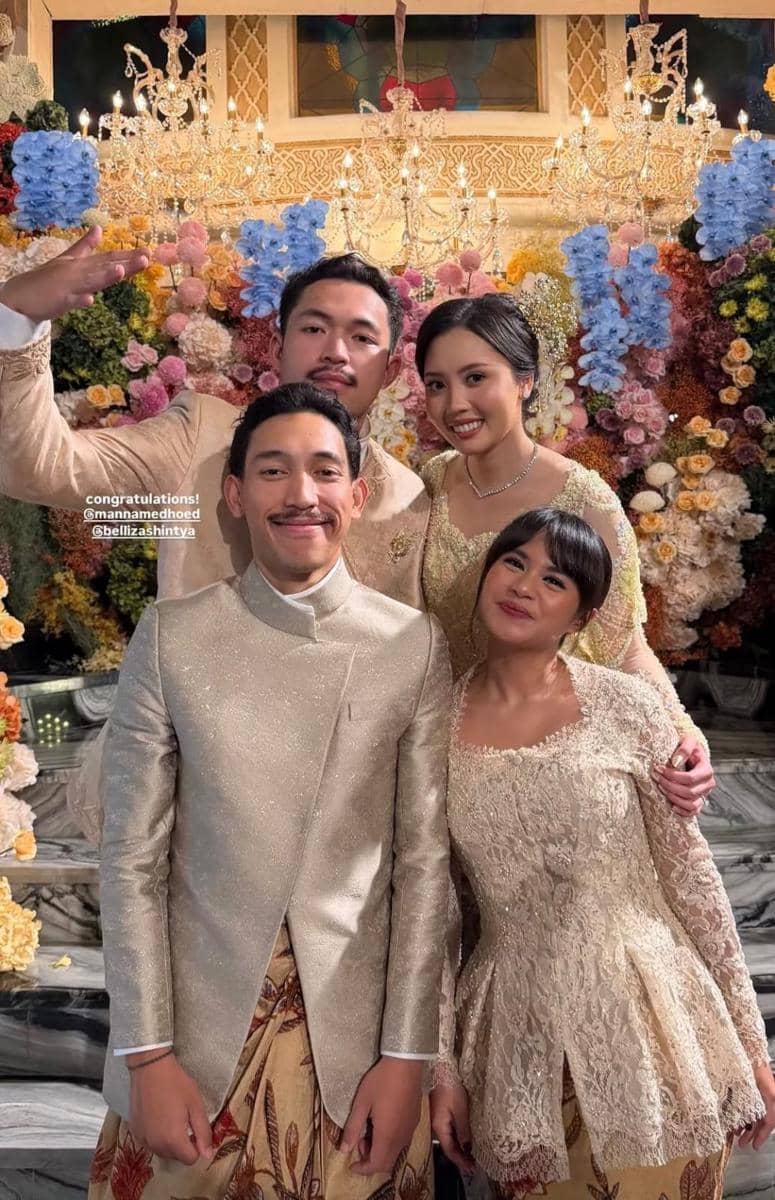 gaya lamaran anak Melly Goeslaw dengan anak Bambang Soesatyo