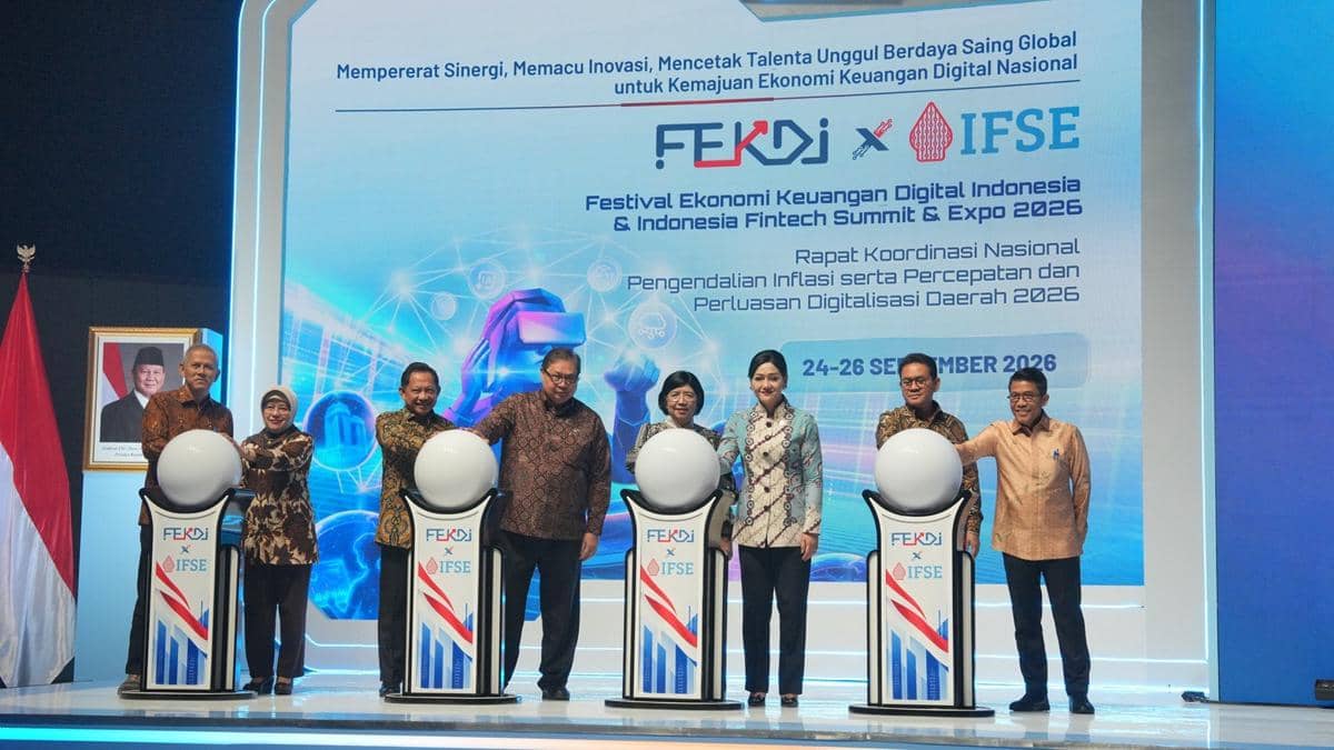 Festival Ekonomi Keuangan Digital Indonesia dan Indonesia Fintech Summit & Expo 2026 (FEKDI x IFSE 2026) digelar di Jakarta International Convention Center (JICC) pada 24-26 September 2026. (Dok. BI).