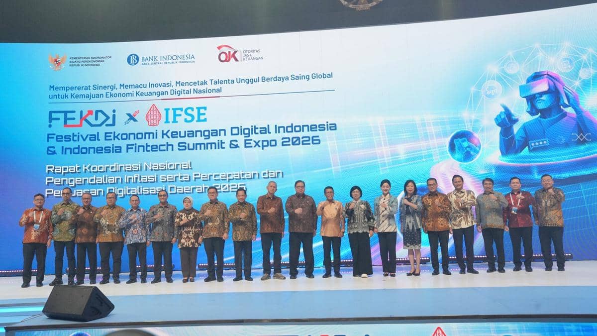 Festival Ekonomi Keuangan Digital Indonesia dan Indonesia Fintech Summit & Expo 2026 (FEKDI x IFSE 2026) digelar di Jakarta International Co