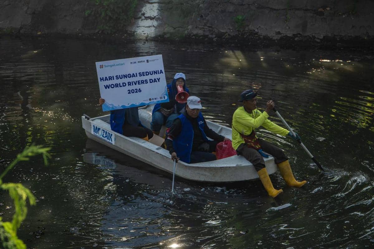 Hari Sungai Sedunia: 122,5 Ton Sampah Diangkut dari Kali Tebu Sejak Mei