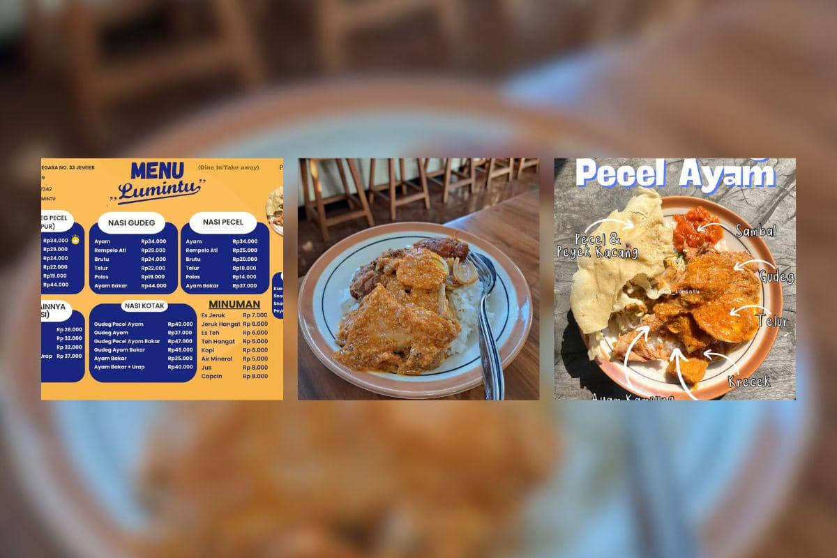 Gudeg dan Pecel Lumintu