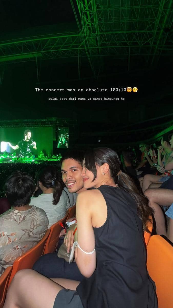 Para artis menghadiri konser The Weeknd di Jakarta pada hari pertama, dibagikan melalui akun Instagram Thariq Halilintar.