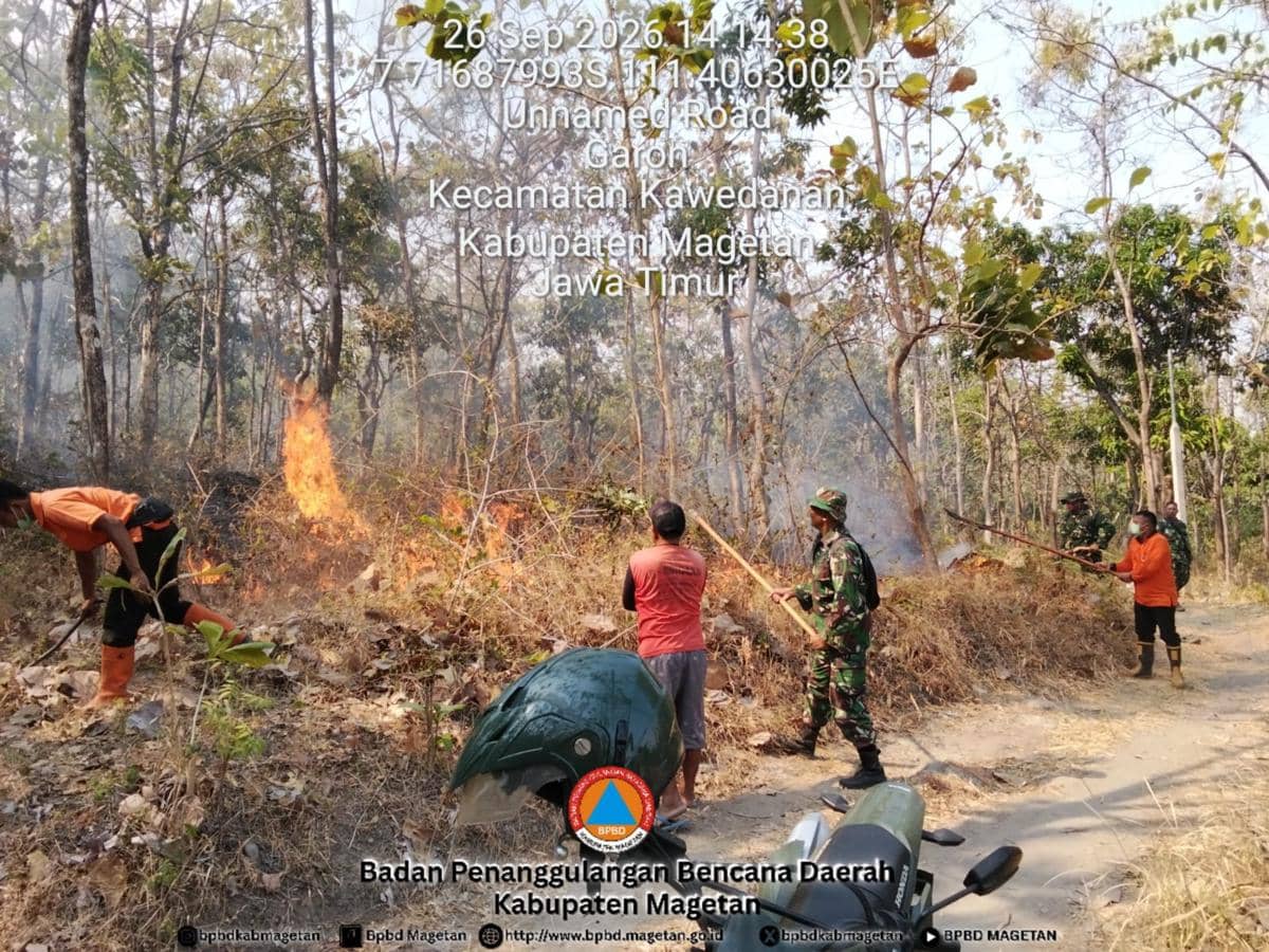 9 Hektare Lahan di Magetan Terbakar dalam Sehari, BNPB Ingatkan Ini