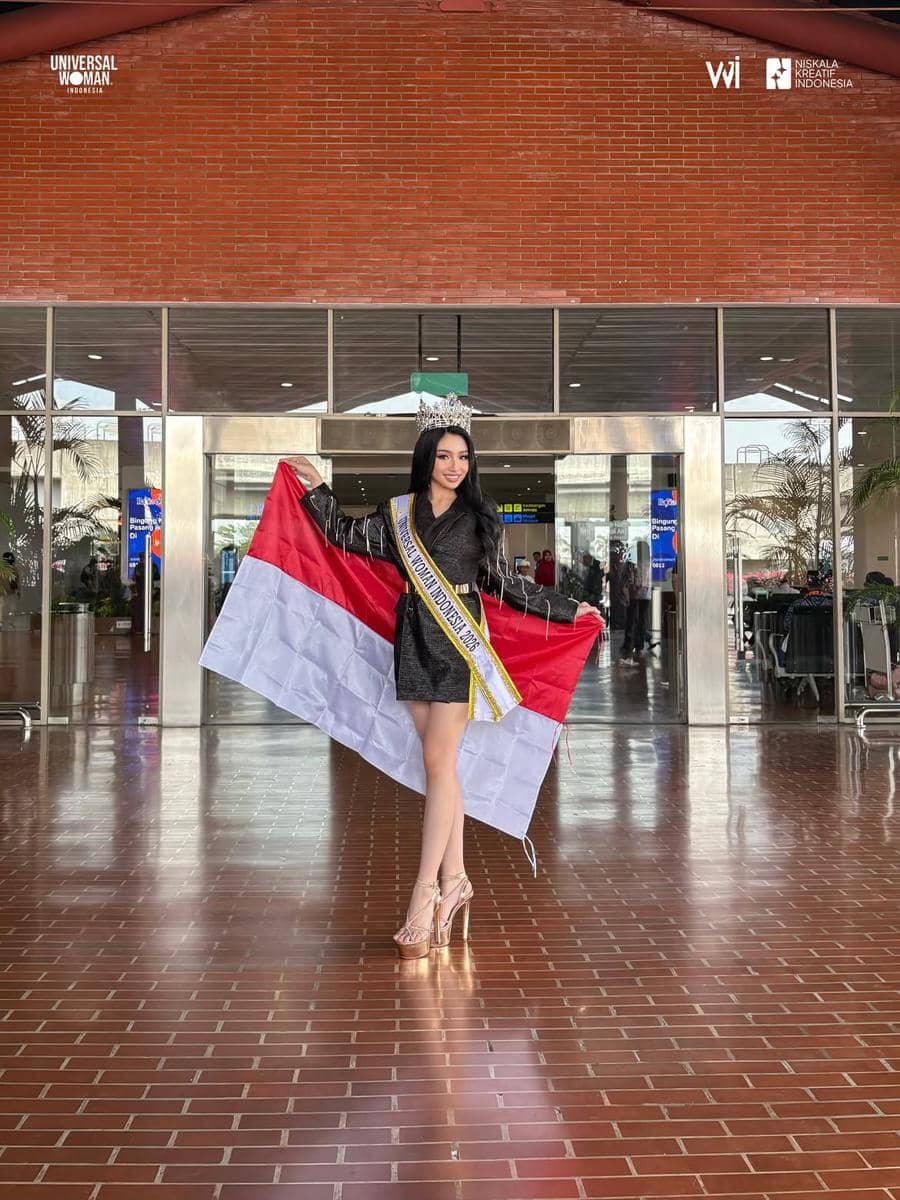 Potret Keberangkatan Wakil Indonesia ke Ajang Universal Woman 2026 