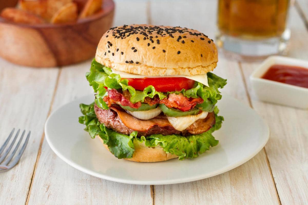 ilustrasi menu burger