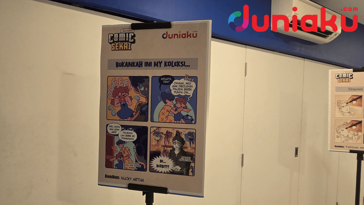 Karya visual berjudul “Bukankah Ini My Koleksi” oleh Nucky Artha, sesuai keterangan yang menyertai gambar.
