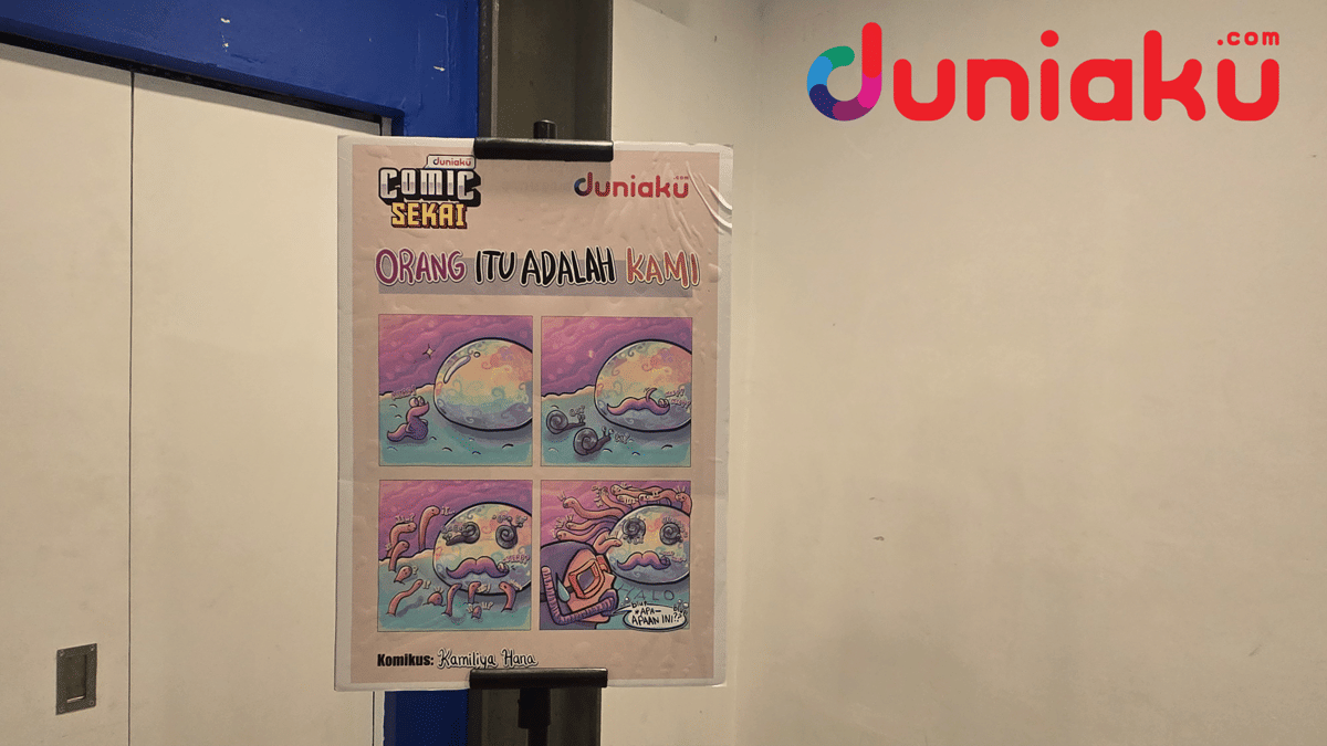 Visual bertajuk “Orang Itu Adalah Kami” karya Kamiliya Hana sebagai gambar pendamping artikel.