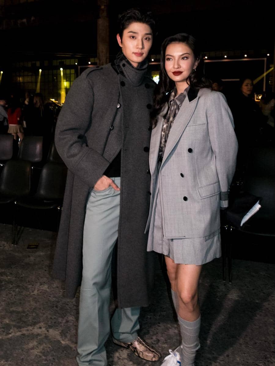 Raline Shah dan Kim Jae Won di Milan Fashion Week