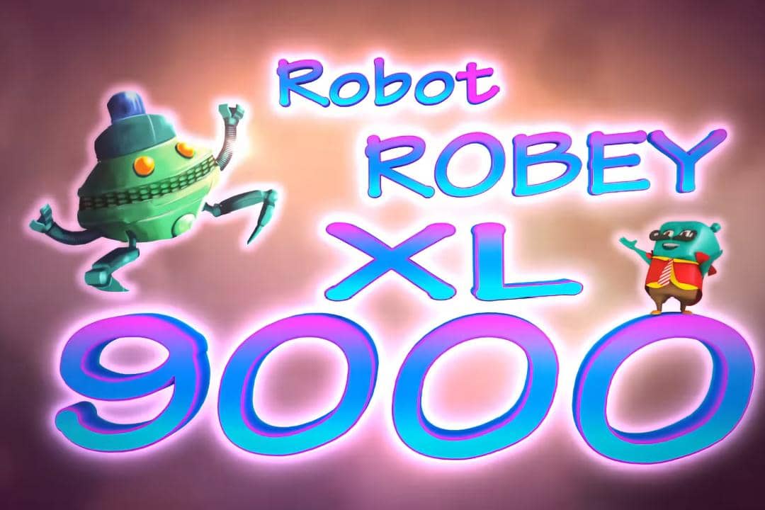 Robot Robey XL 9000 yang desainnya cukup mirip dengan Probe, robot kesayangan Adu Du