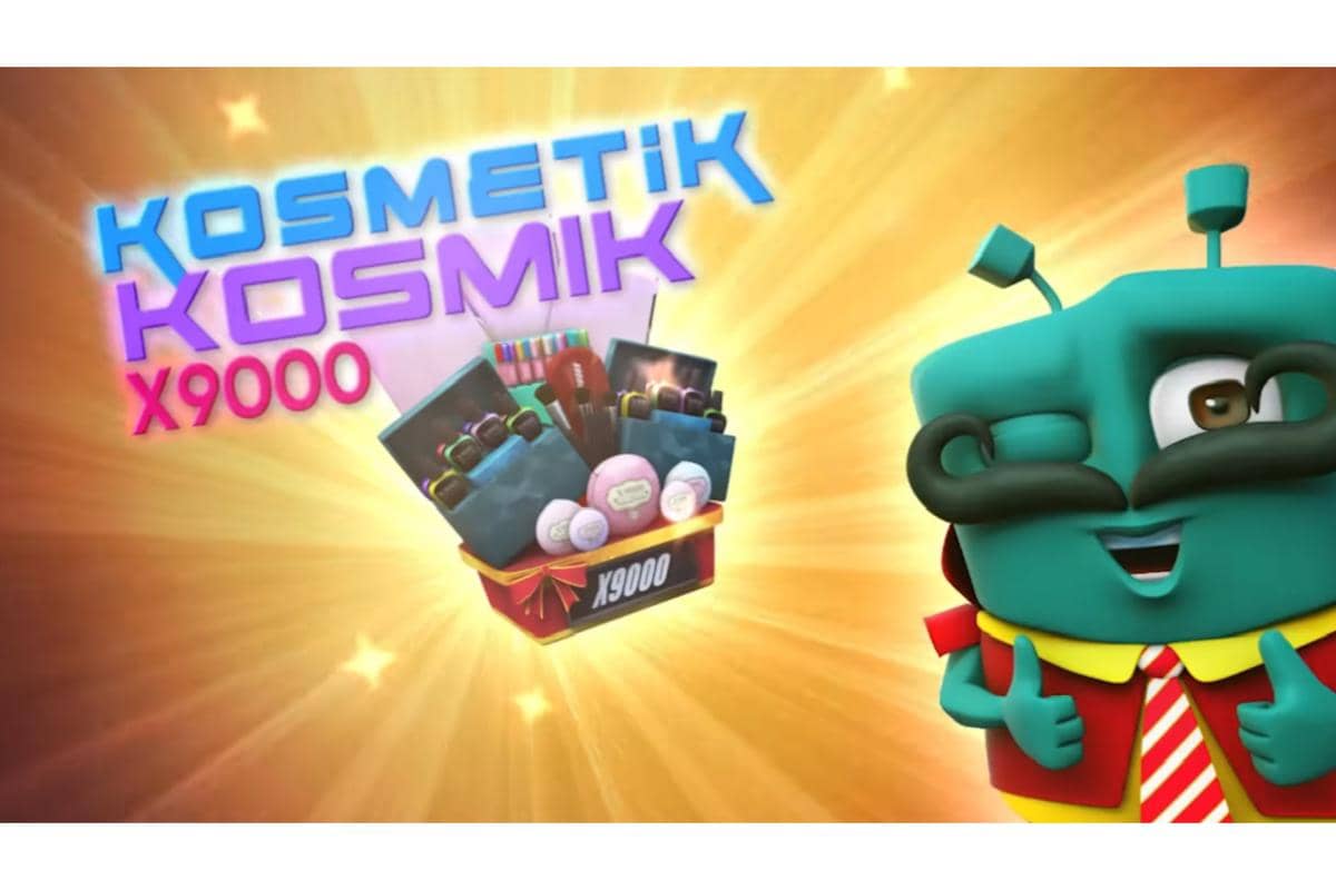 Kosmetik Kosmik X9000, set perlengkapan kecantikan yang jadi hadiah buat pemenang sekaligus turut dipromosikan Bago Go dalam acara Perlombaan Nova Prix