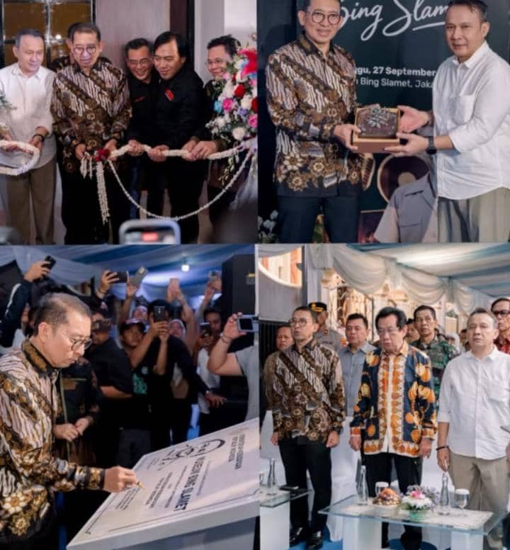 Adzana Bing Slamet di peresmian Museum Bing Slamet