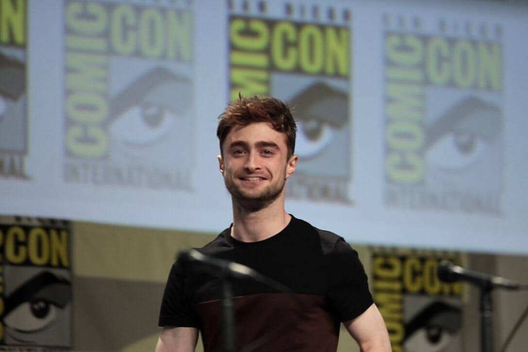 Daniel Radcliffe di San Diego Comic Con International 2014, untuk film Horns, di San Diego Convention Center di San Diego, California