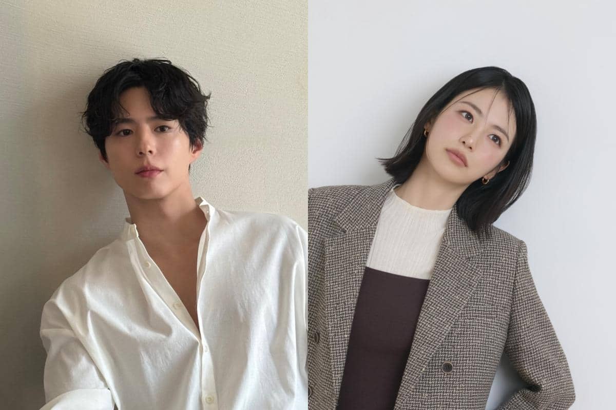Kolase potret Park Bo Gum dan Shin Ye Eun dari unggahan Instagram masing-masing, ditampilkan berdampingan.