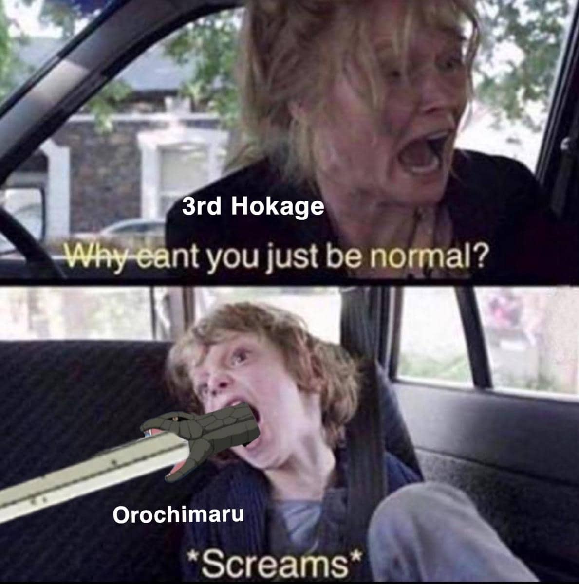 meme Naruto tentang ular