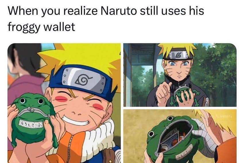 8 Meme Dompet Katak Naruto, Dipakai sampai Jadi Hokage